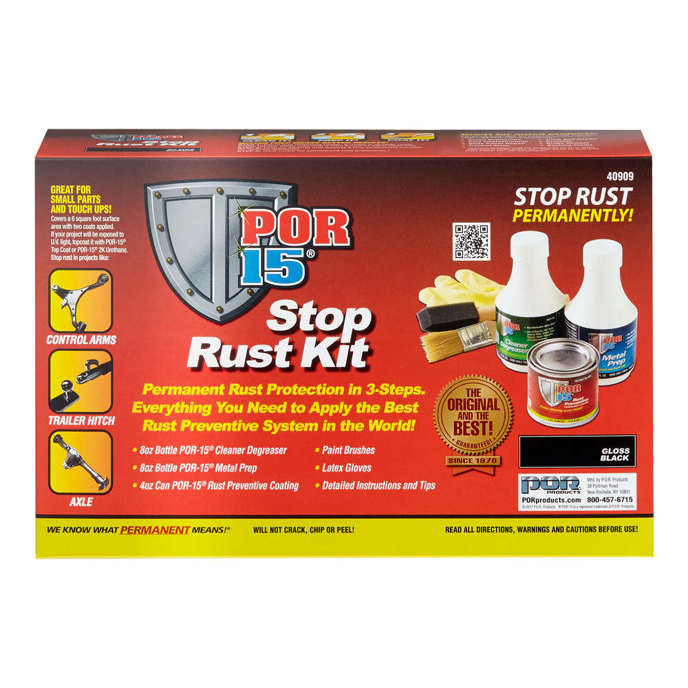 POR-15 40909 Stop Rust Kit Gloss Black