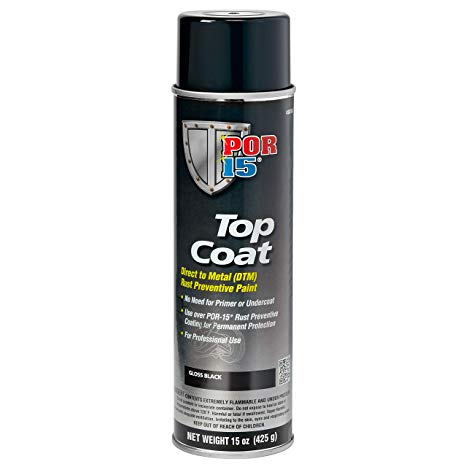 POR15 Top Coat Gloss Blk Spray